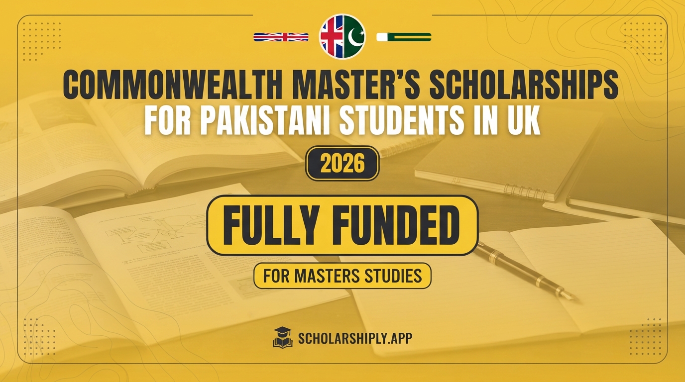 Commonwealth Master’s Scholarships for Pakistani students in UK