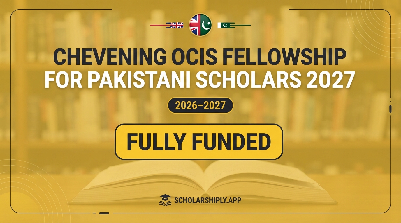 Chevening OCIS Fellowship for Pakistani Scholars in the UK