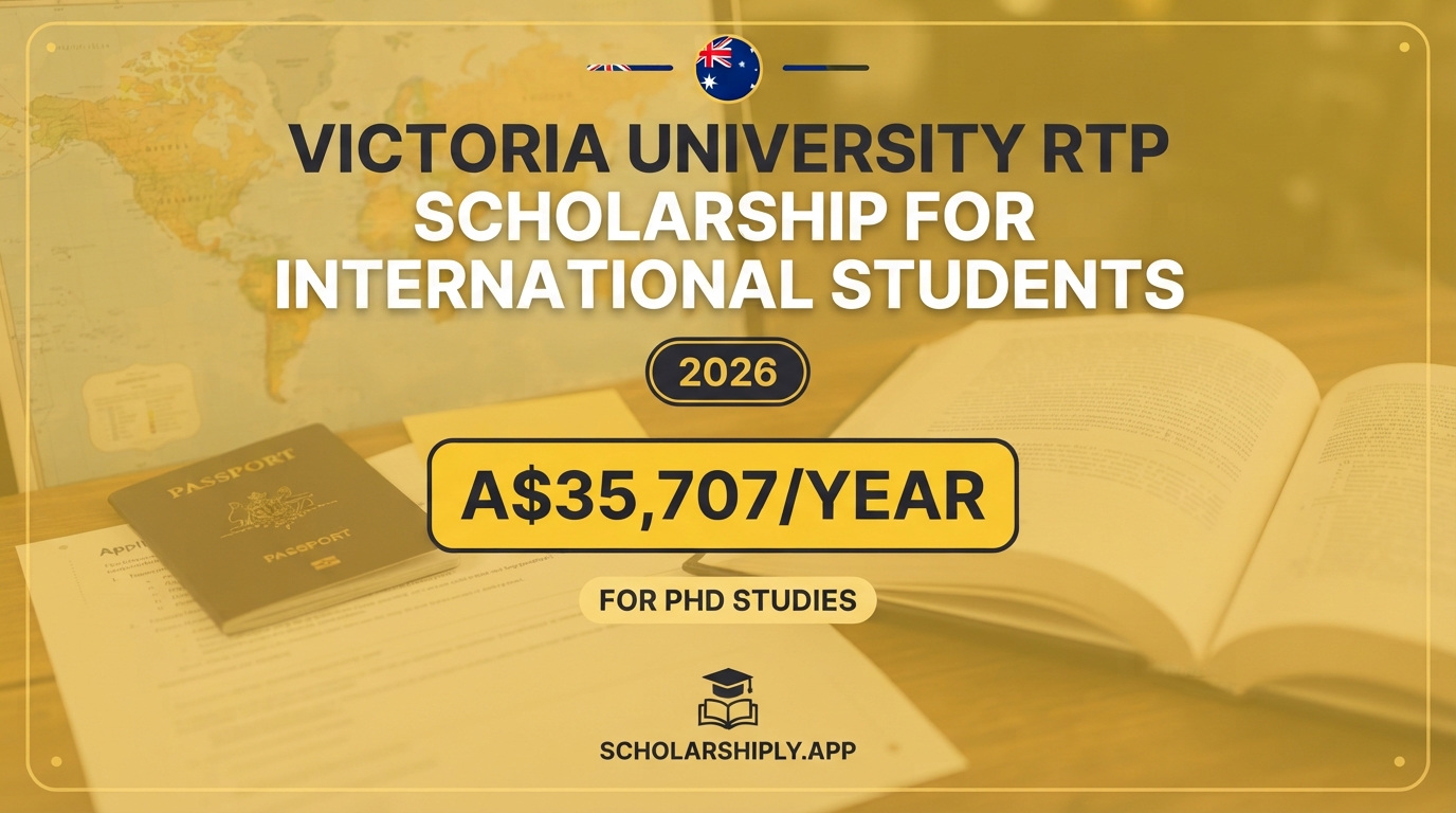 Victoria University RTP scholarship for international students