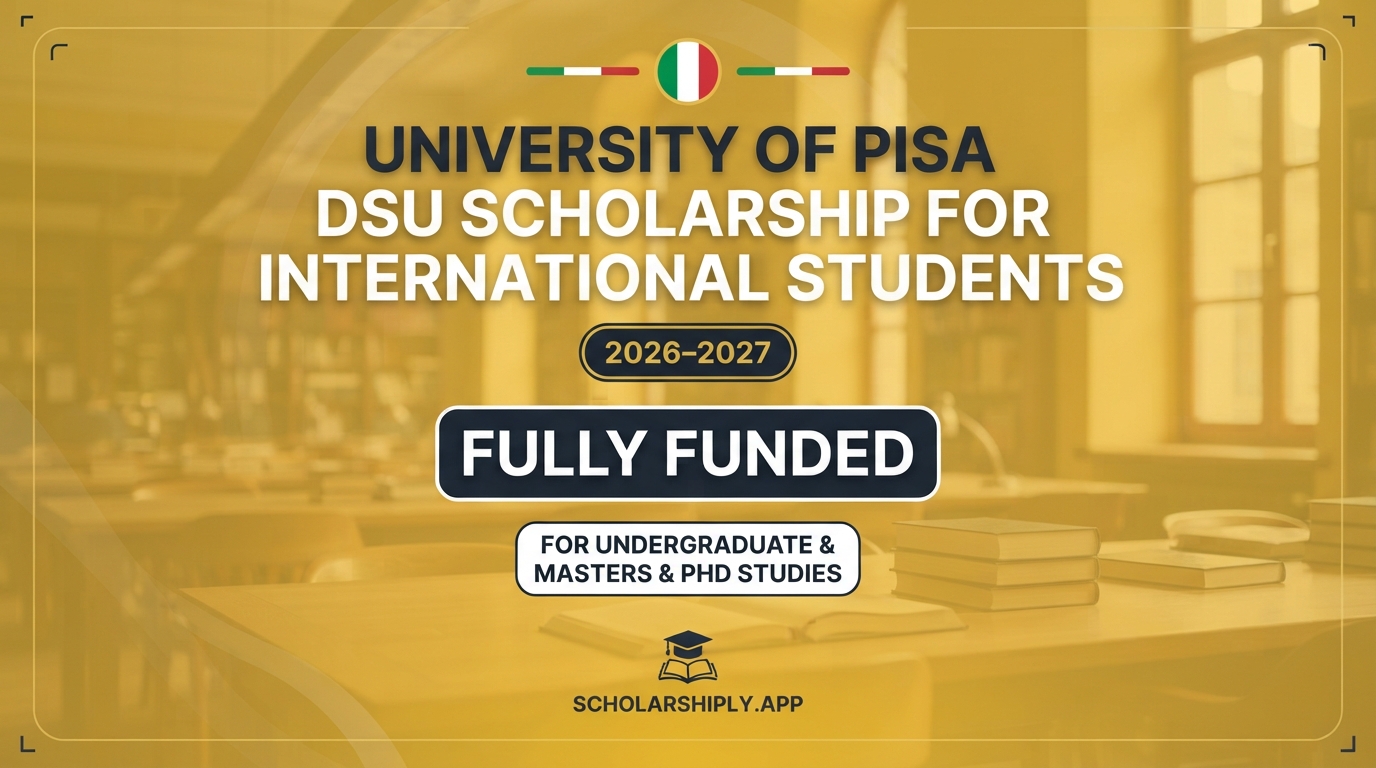 University of Pisa DSU scholarship for international students