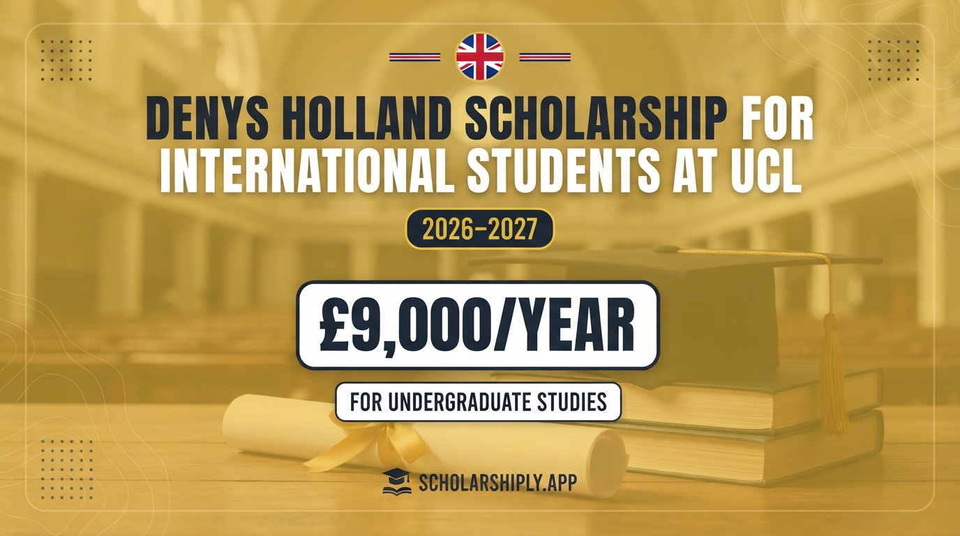 Denys Holland Scholarship for international students at UCL