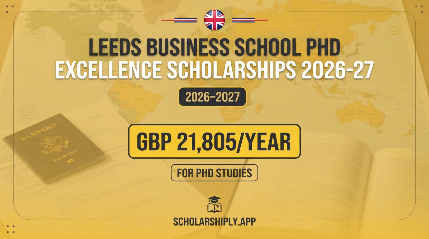 Leeds Business School PhD Excellence Scholarships 2026-27
