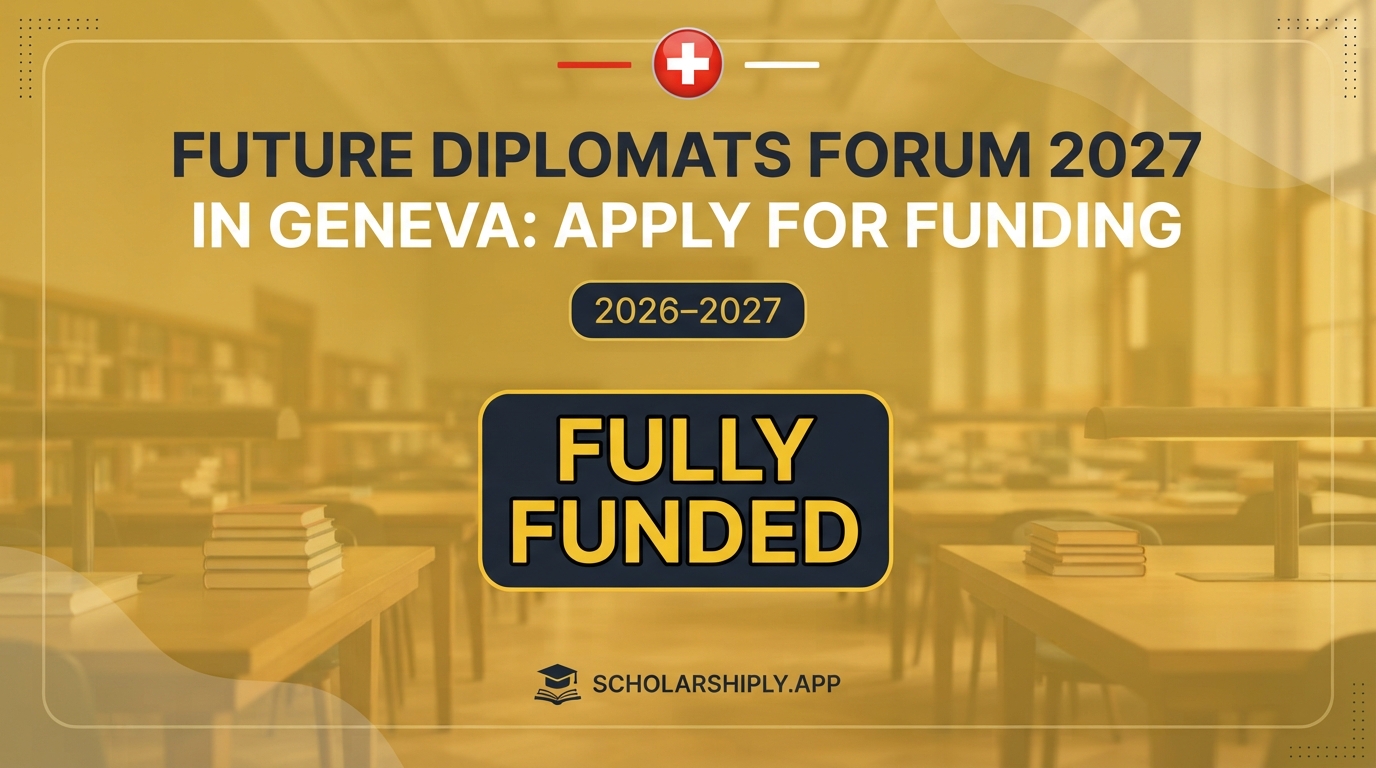 Future Diplomats Forum 2027 in Geneva: Apply for Funding