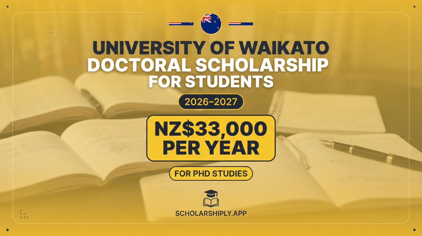 University of Waikato Doctoral Scholarship for Students