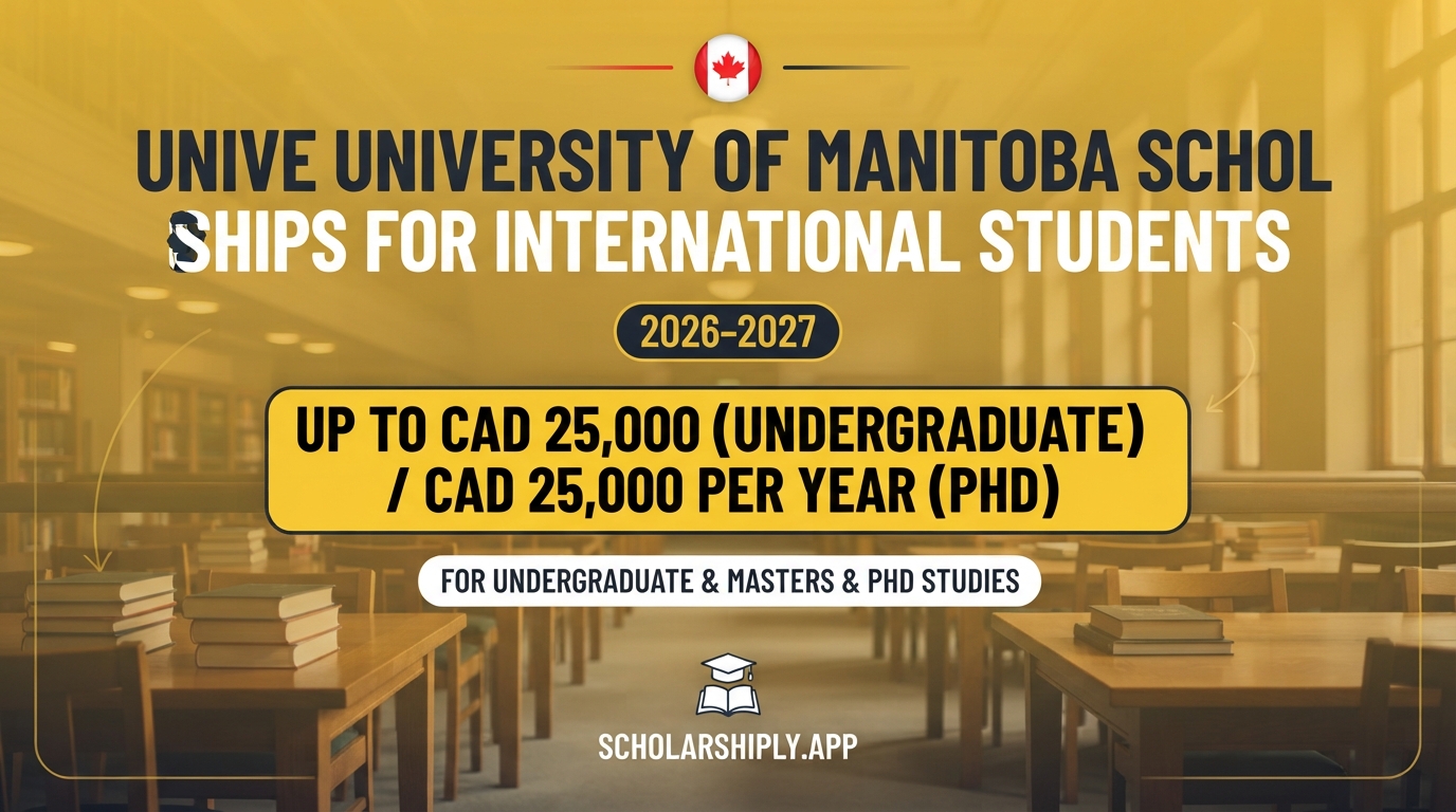 University of Manitoba scholarships for international students