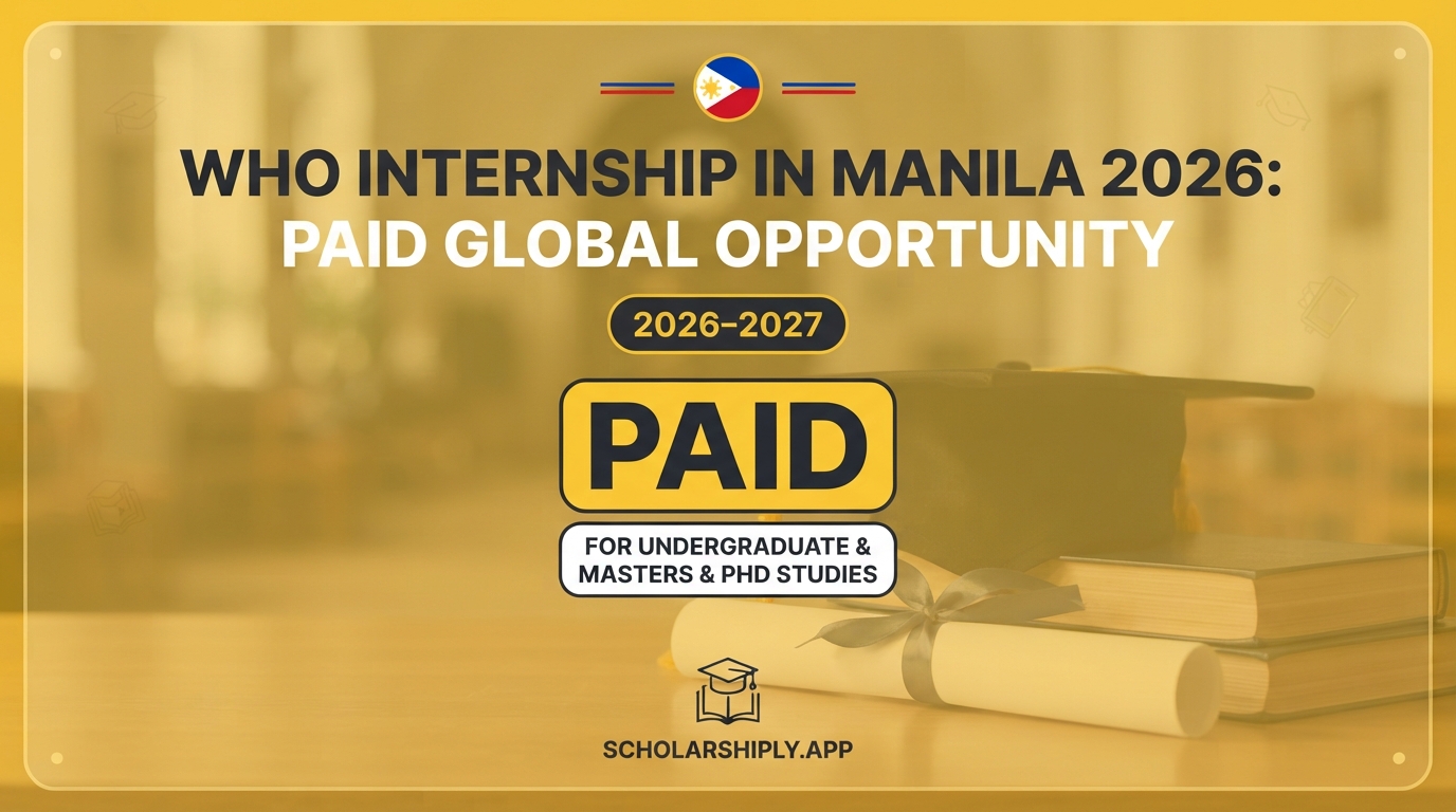 WHO internship in Manila 2026: Paid Global Opportunity