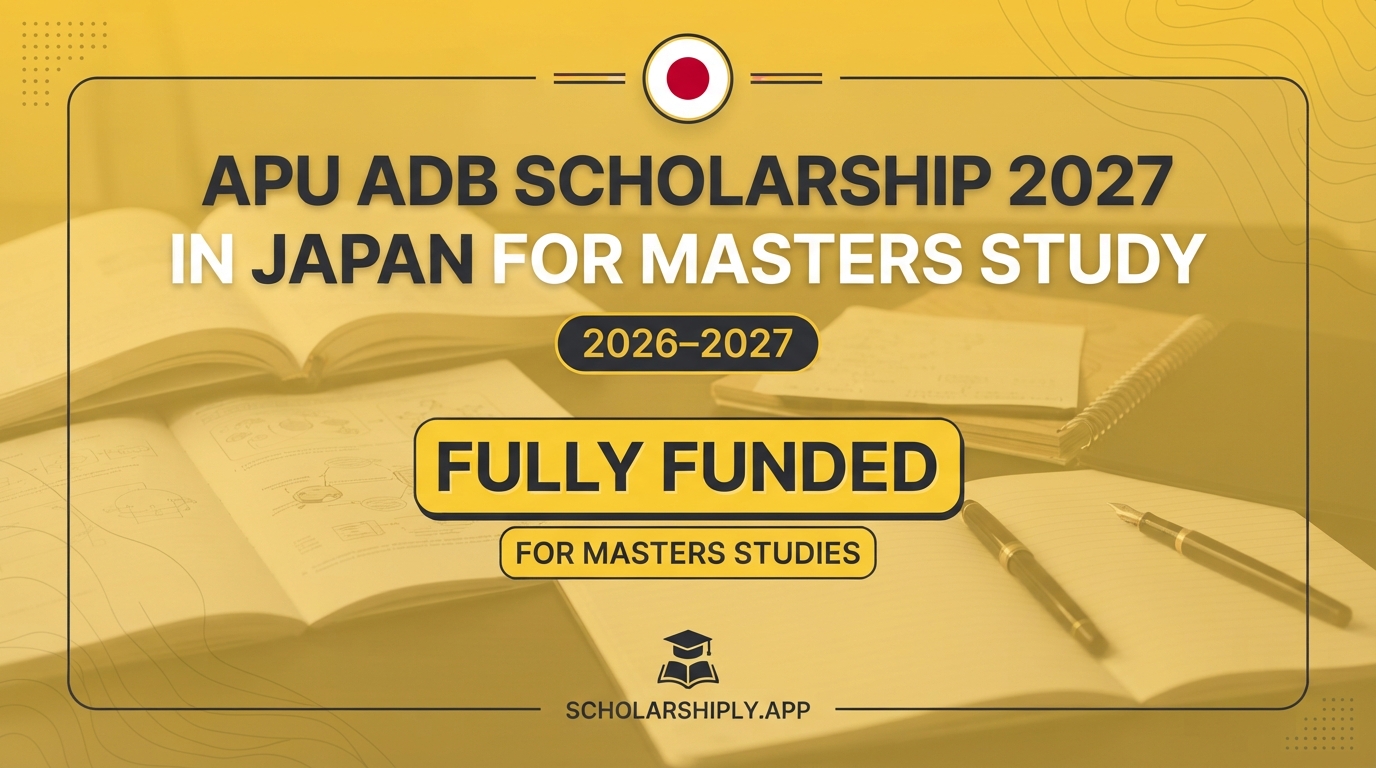 APU ADB scholarship 2027 in Japan for Masters study