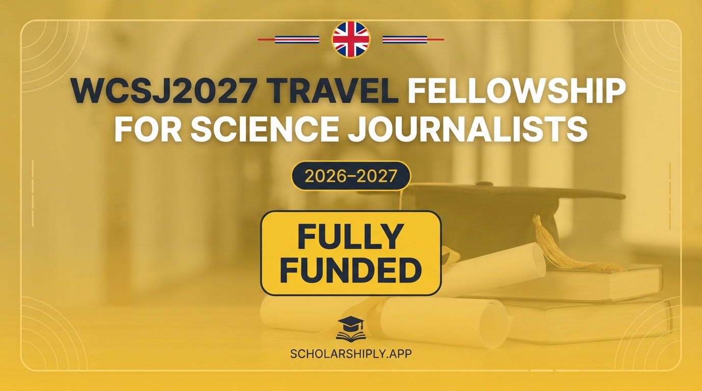 WCSJ2027 travel fellowship for science journalists