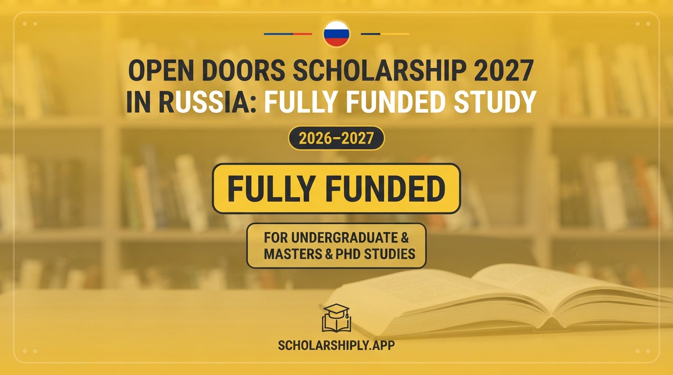Open Doors Scholarship 2027 in Russia: Fully Funded Study