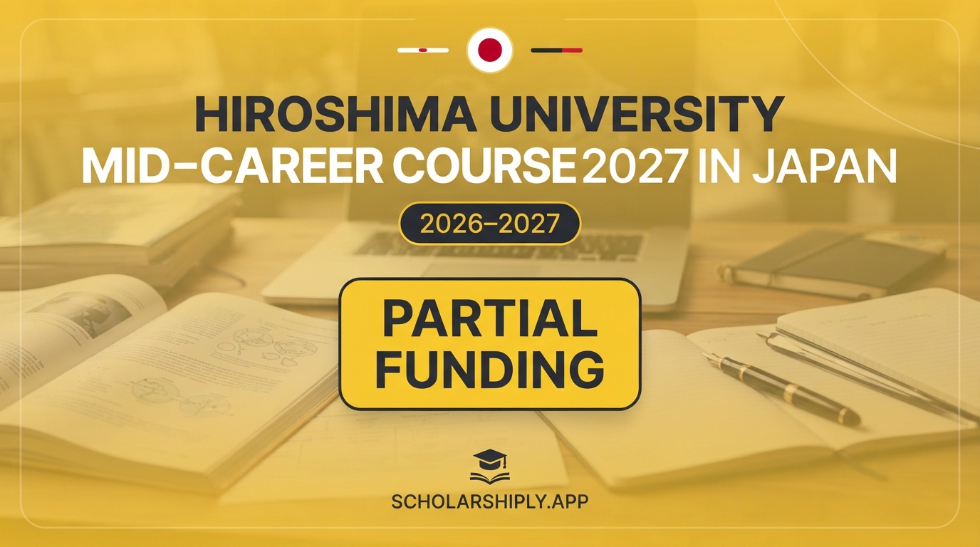 Hiroshima University Mid-Career Course 2027 in Japan