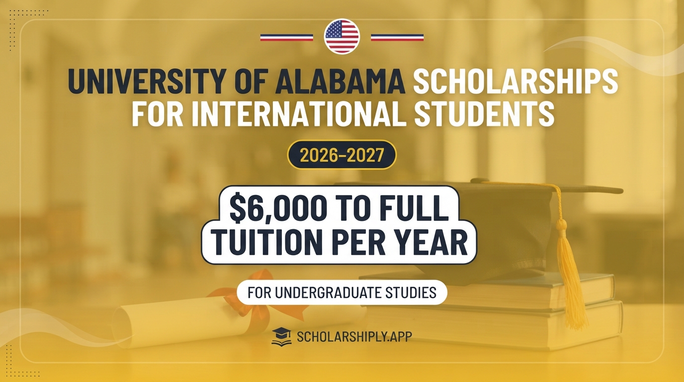 University of Alabama scholarships for international students