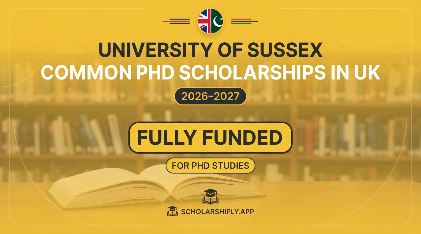 University of Sussex Commonwealth PhD scholarships in UK