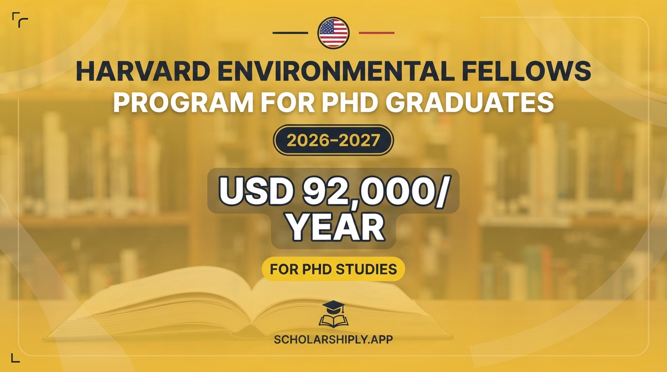 Harvard Environmental Fellows Program for PhD Graduates
