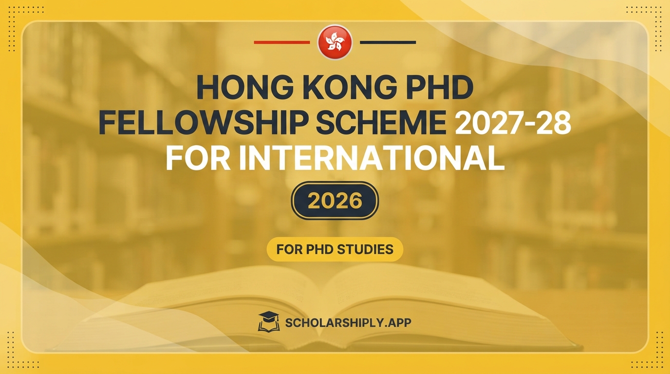 Hong Kong PhD Fellowship Scheme 2027-28 for International Students