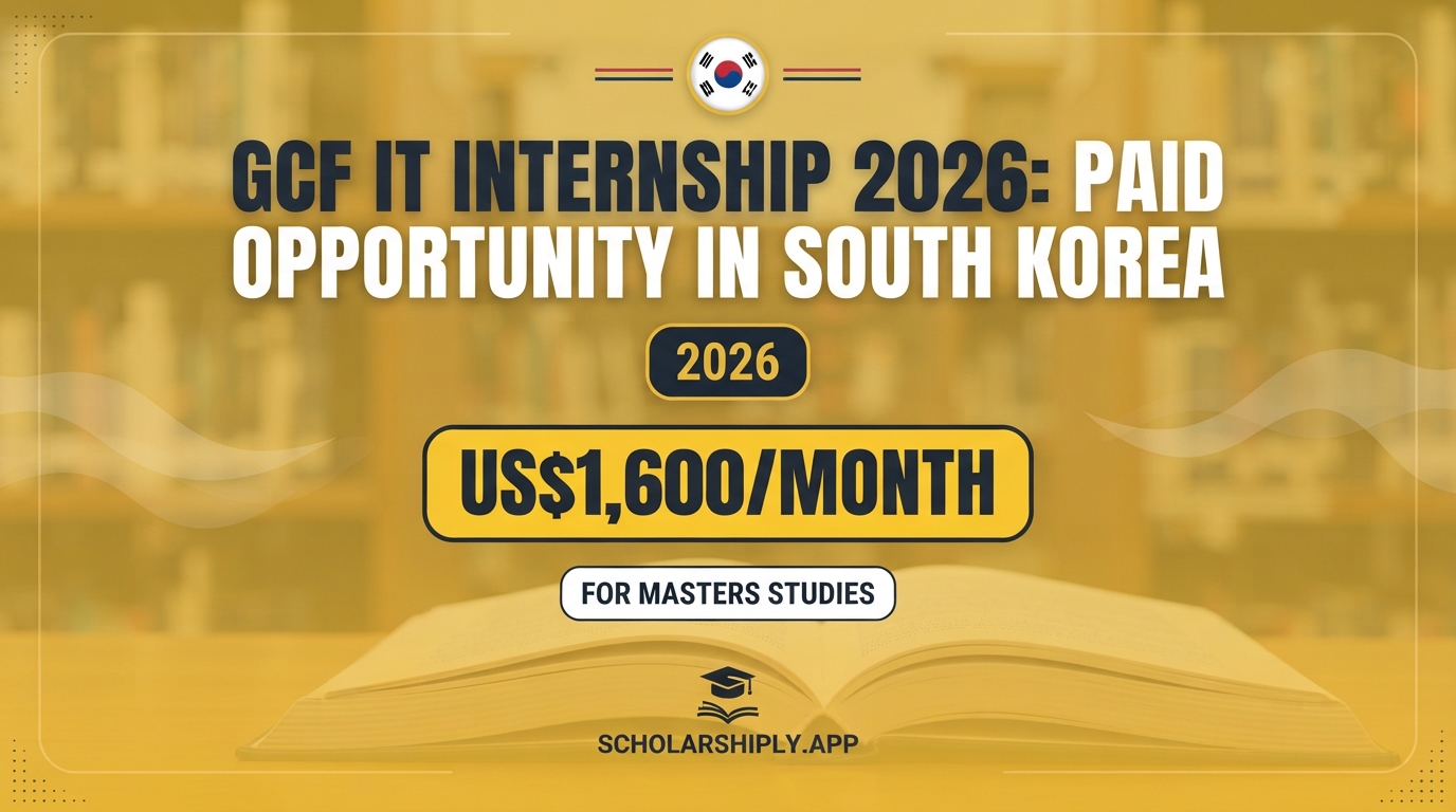 GCF IT Internship 2026: Paid Opportunity in South Korea