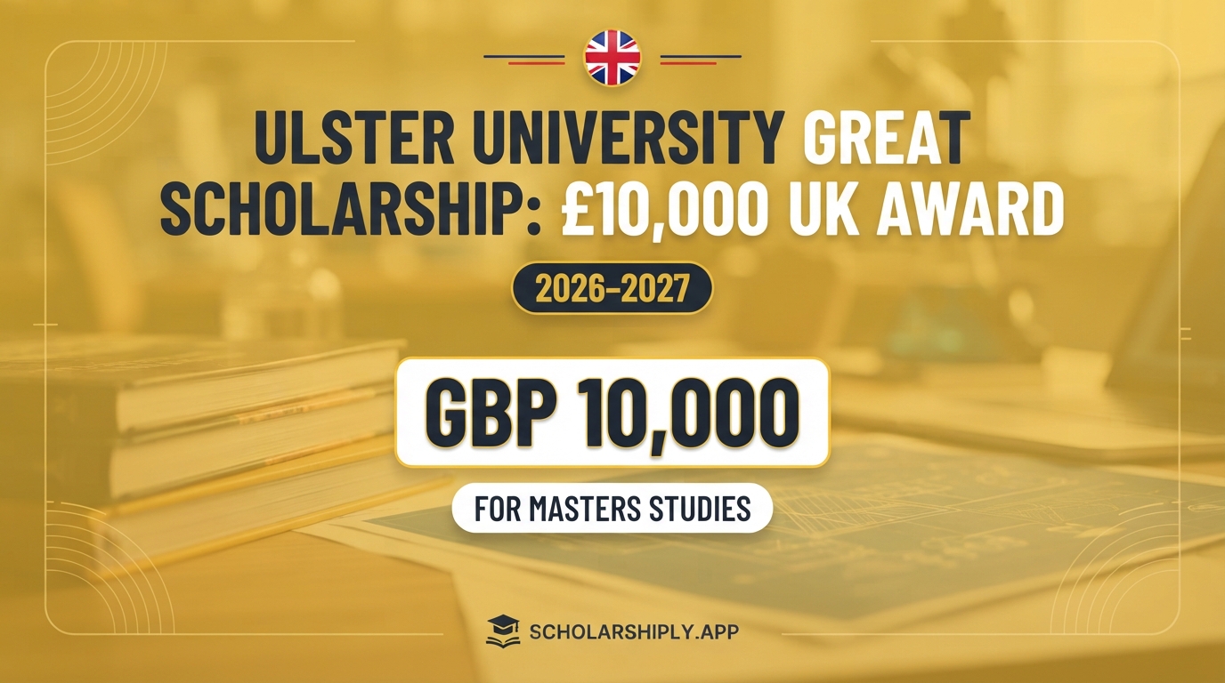 Ulster University GREAT Scholarship: £10,000 UK Award