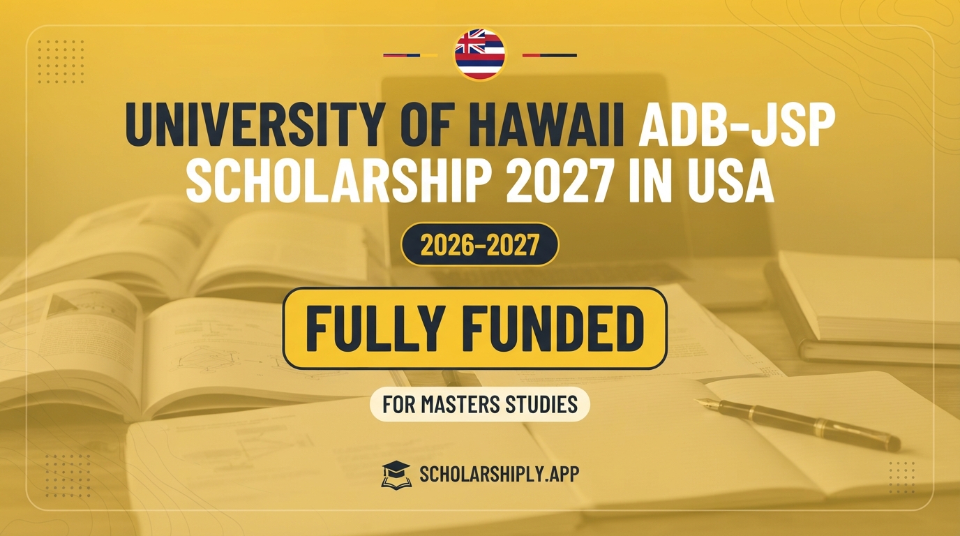 University of Hawaii ADB-JSP Scholarship 2027 in the USA