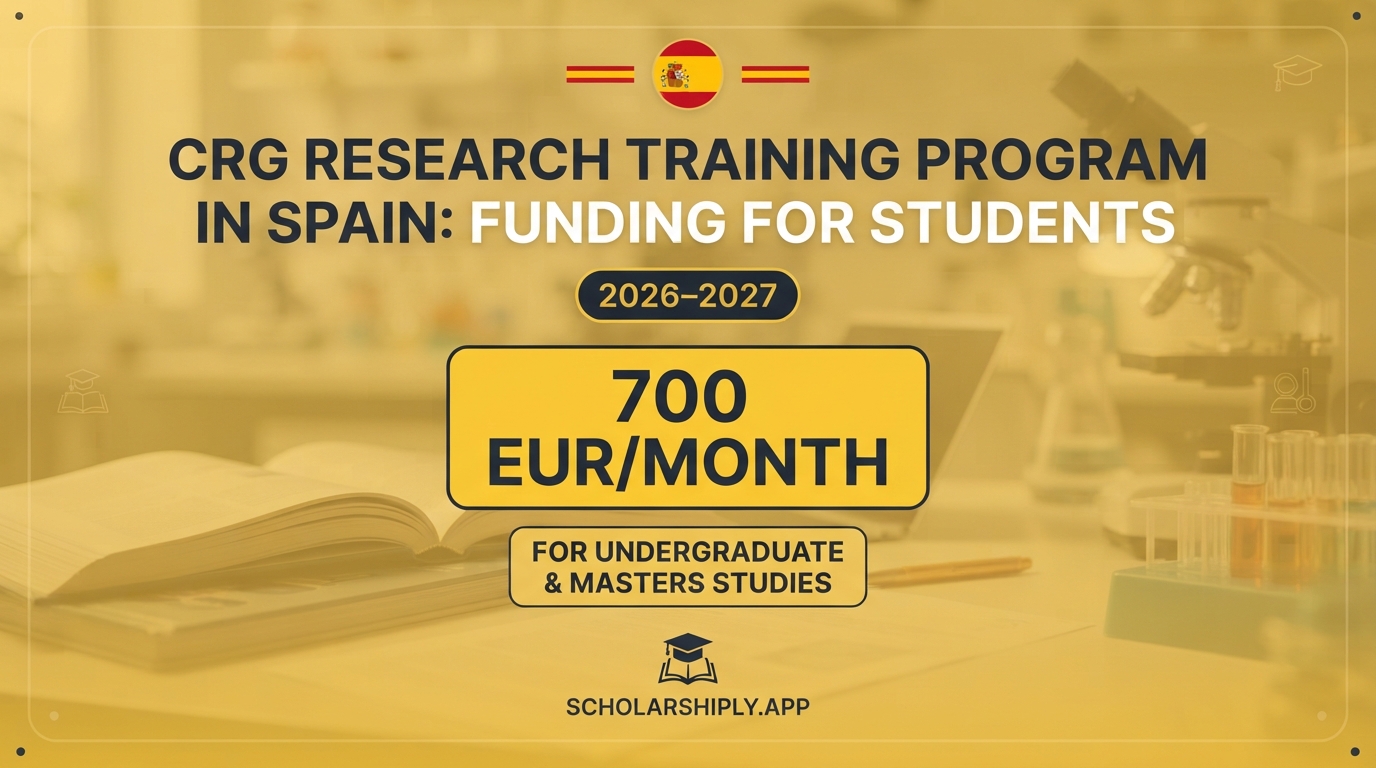 CRG research training program in Spain: Funding for Students