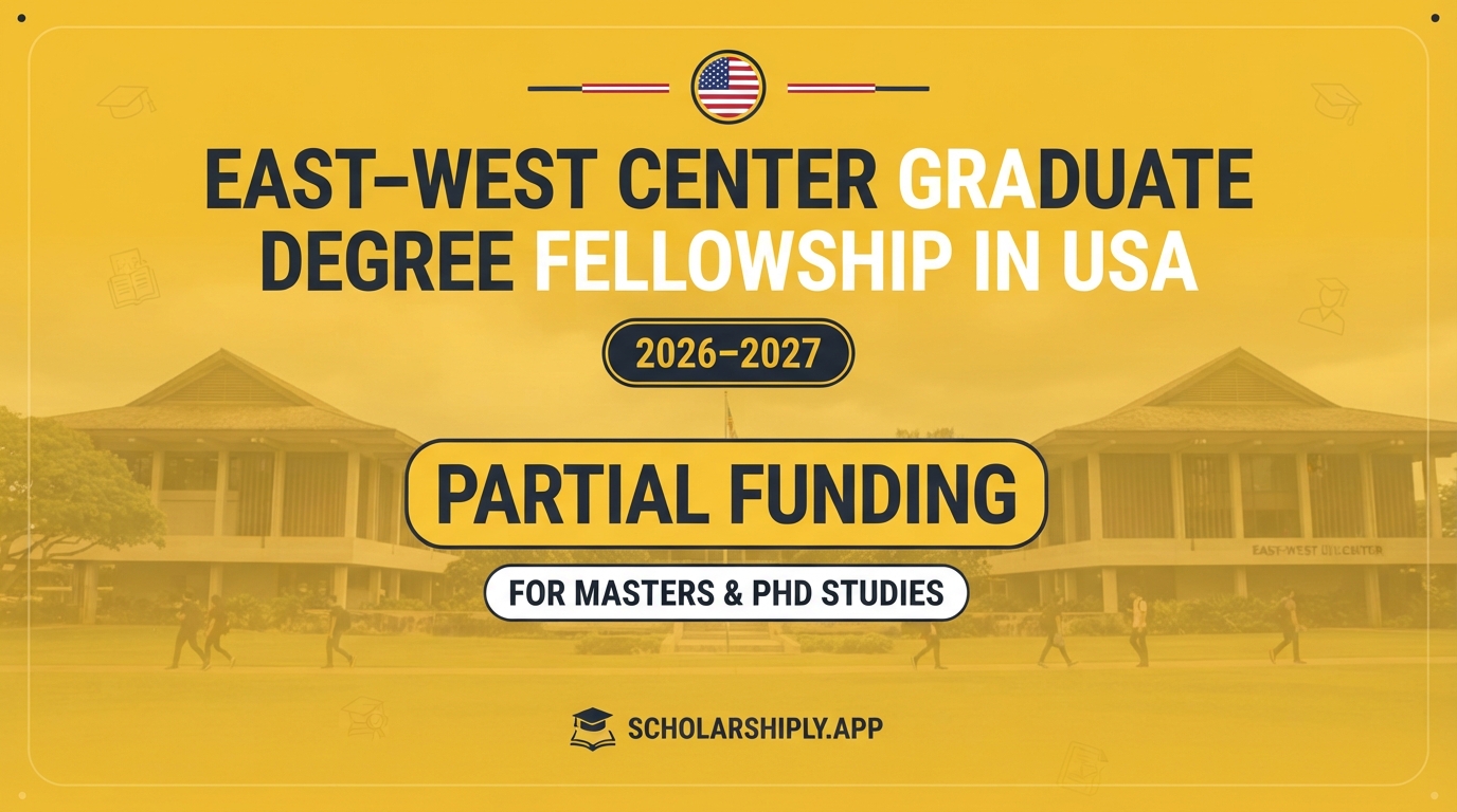 East-West Center Graduate Degree Fellowship in USA