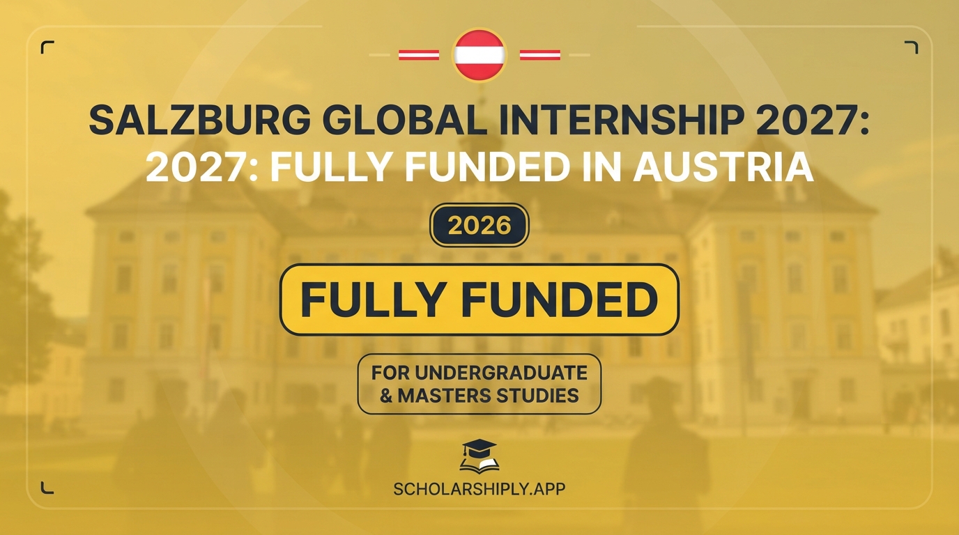 Salzburg Global Internship 2027: Fully Funded in Austria