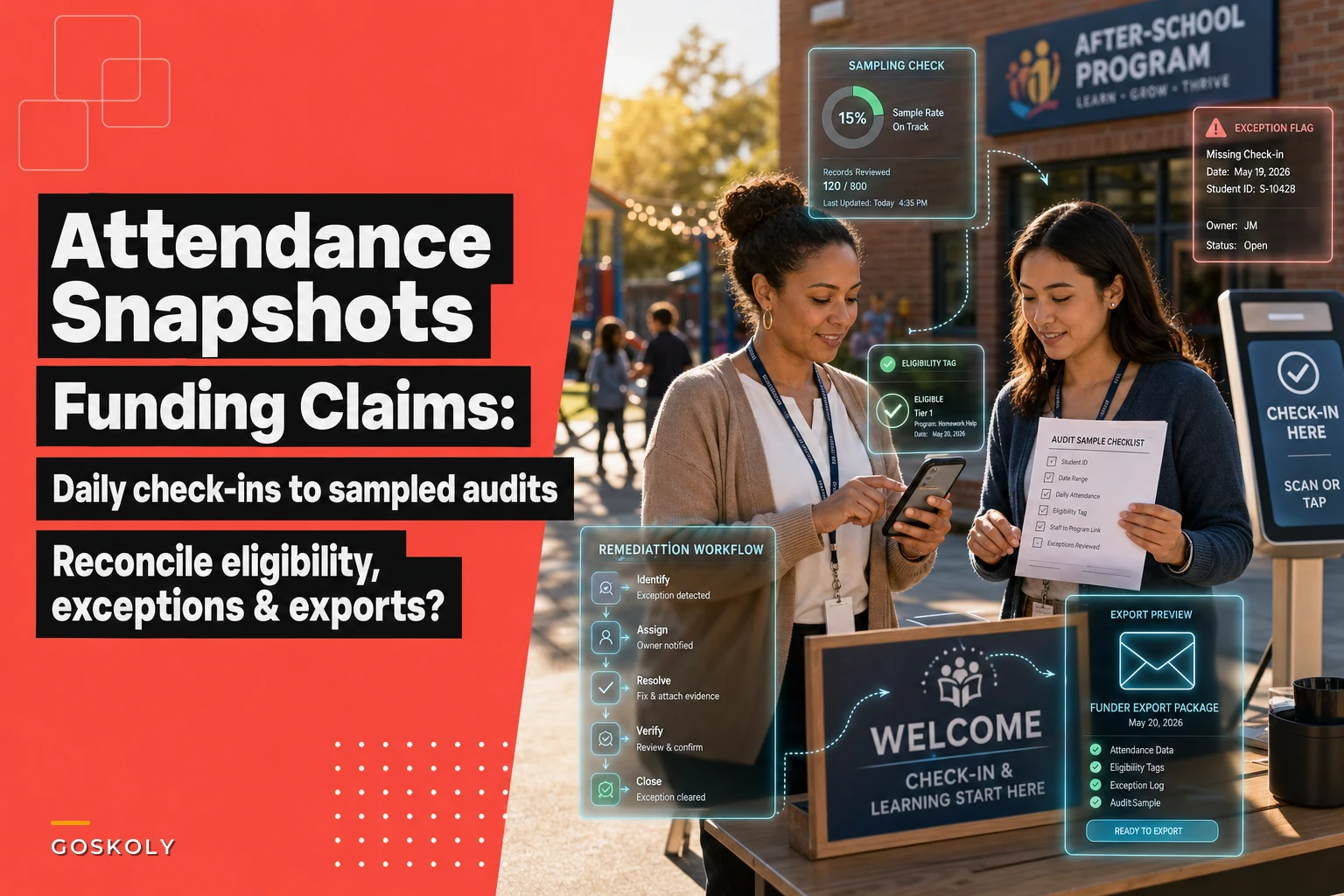 After-School Attendance Reconciliation: Link Daily Snapshots to Funding Claims