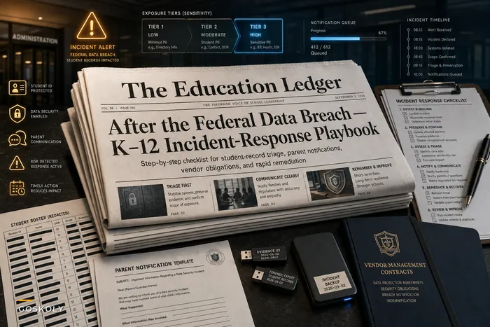 After the Federal Data Breach: A Practical Incident-Response Checklist for K–12 Student Records and Parent Communications