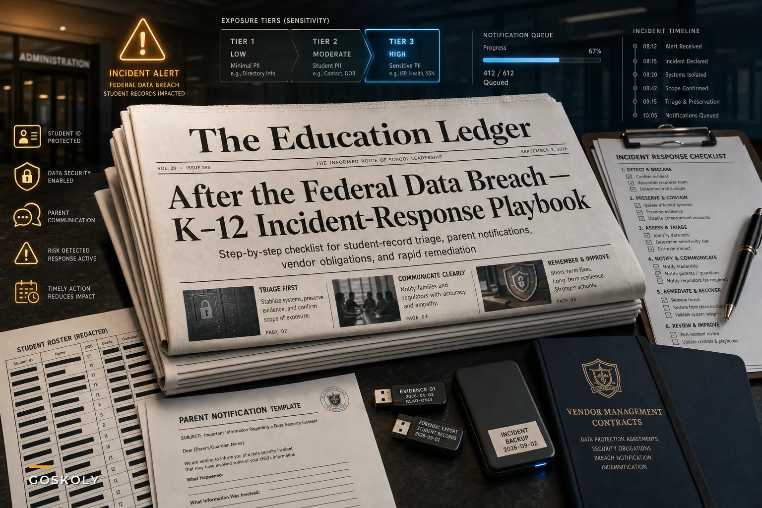 After the Federal Data Breach: A Practical Incident-Response Checklist for K–12 Student Records and Parent Communications