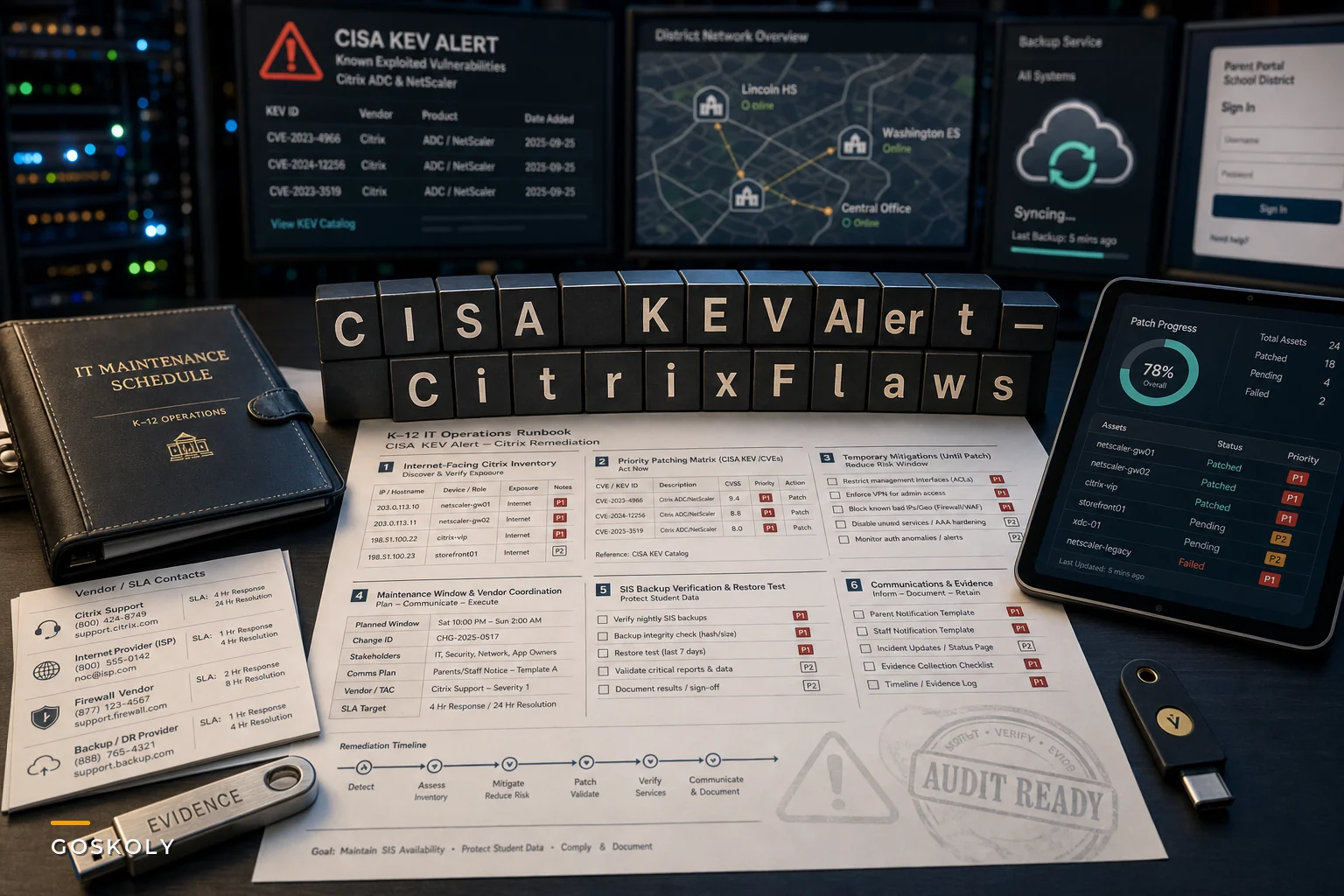 CISA KEV Alert on Citrix Flaws — Immediate Steps K–12 IT and Administrators Should Take