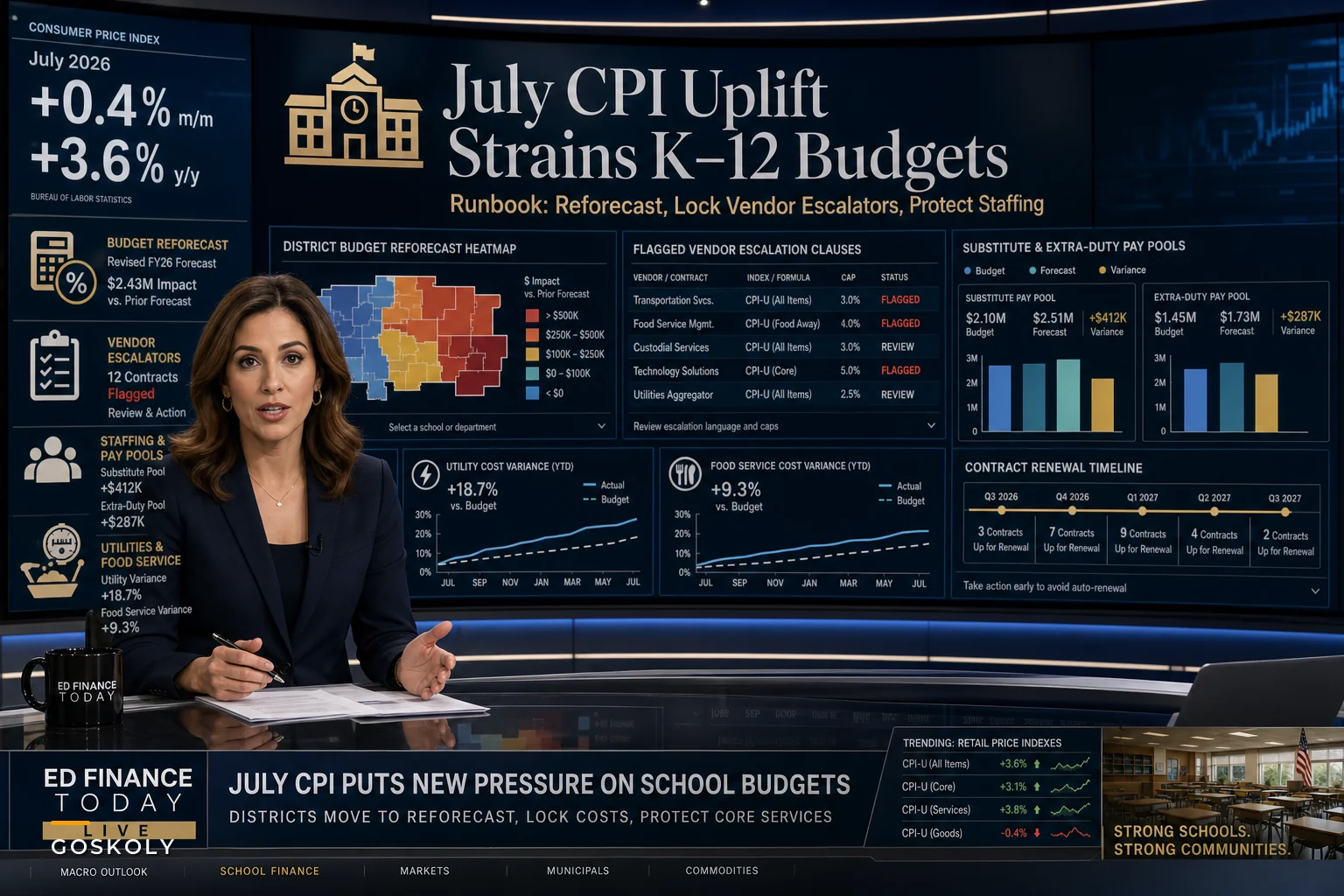 How July's CPI Reading Should Change Your K–12 Budget and Staffing Runbook