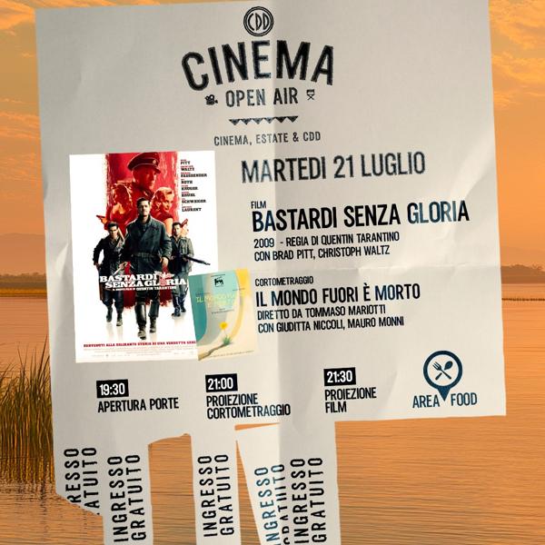 Cinema Open Air "Bastardi Senza Gloria" + Cortometraggio