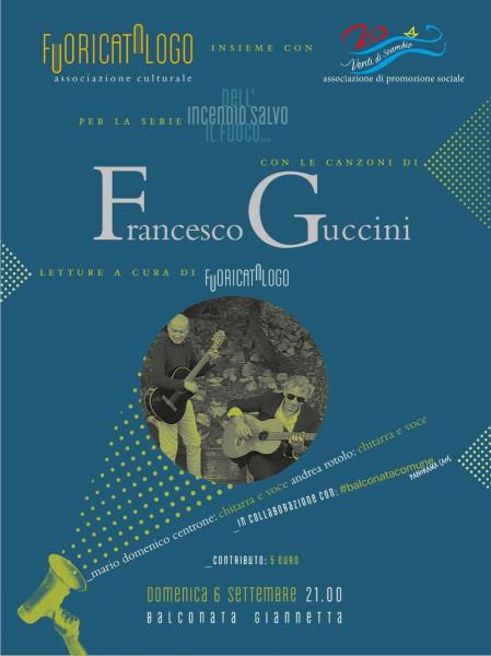 Francesco Guccini parole e musica in balconata