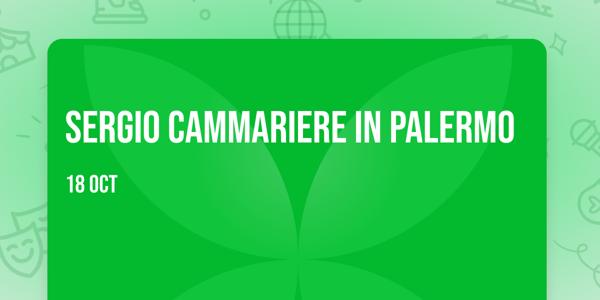 Sergio Cammariere in Palermo