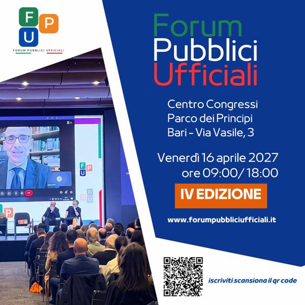 Forum Pubblici Ufficiali - IV Edizione