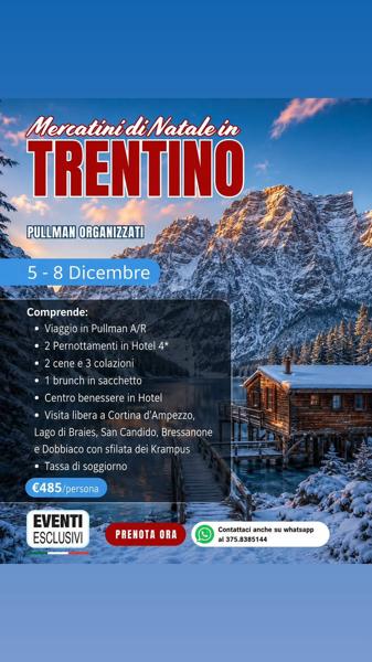 Mercatini di Natale in Trentino