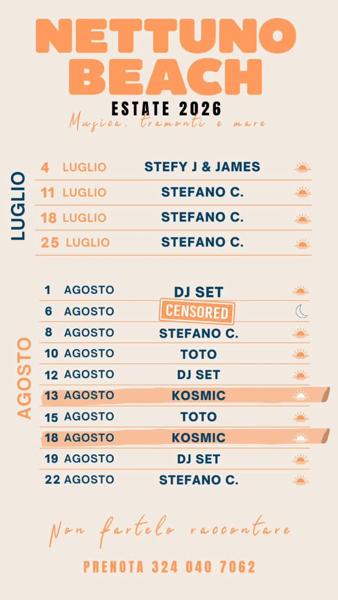 Nettuno Beach Estate 2026: Stefano C.