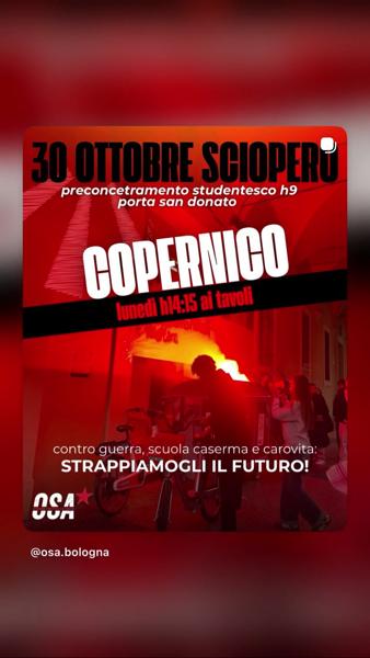 Preconcentramento studentesco - Copernico