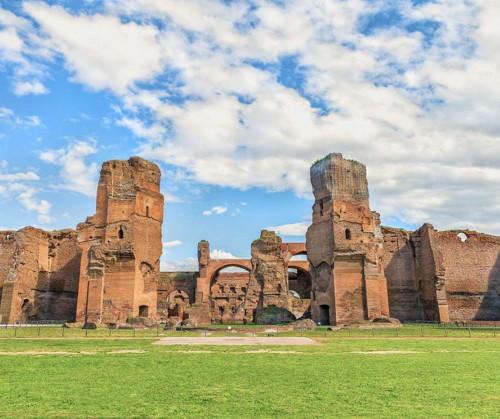 Terme di Caracalla con l’archeologa