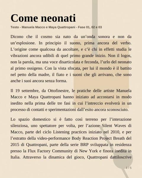Come neonati - Fase 02