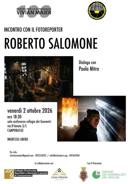 Incontro con il fotoreporter Roberto Salomone