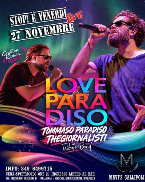 Love Paradiso (Tribute Tommaso Paradiso)