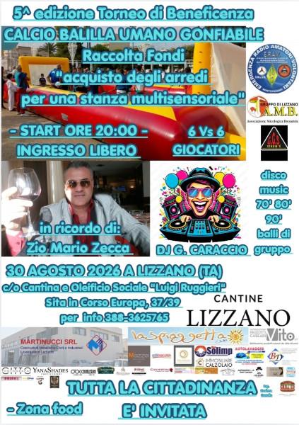 5^ edizione Torneo di Calcio Balilla Umano Gonfiabile