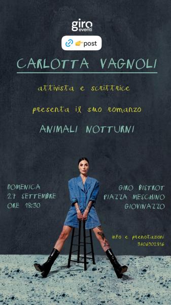 Presentazione romanzo Animali Notturni