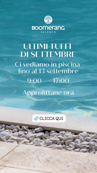 Ultimi tuffi di settembre