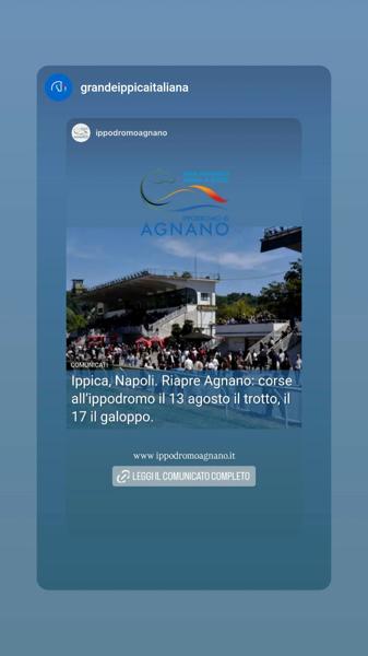 Riapertura Ippodromo di Agnano - Galoppo