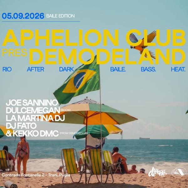 Aphelion x demode club invites JOE SANNINO
