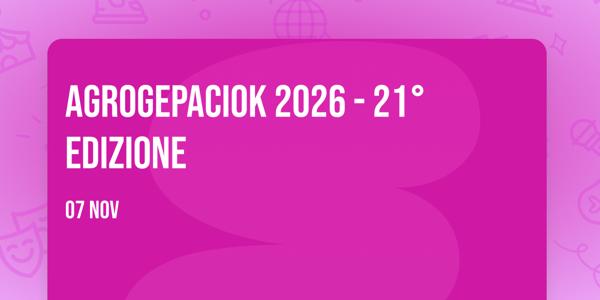 Agrogepaciok 2026 - 21° EDIZIONE