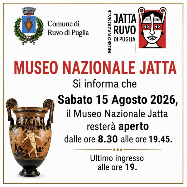 Apertura Museo Nazionale Jatta