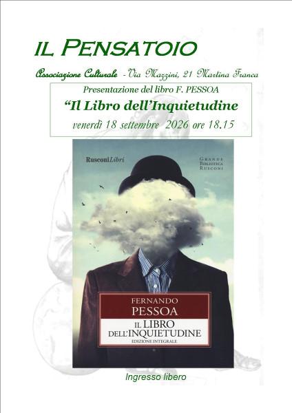 Presentazione de "Il Libro dell'Inquietudine" di F. Pessoa