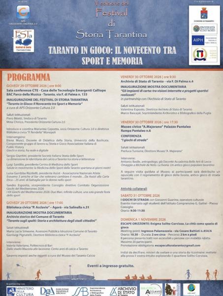 Inaugurazione Festival di Storia Tarantina