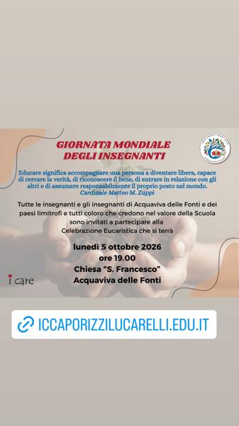 Giornata Mondiale degli Insegnanti - Celebrazione Eucaristica